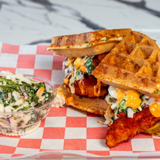 WAFFLE HOT CHICKEN SANDWICH BOX