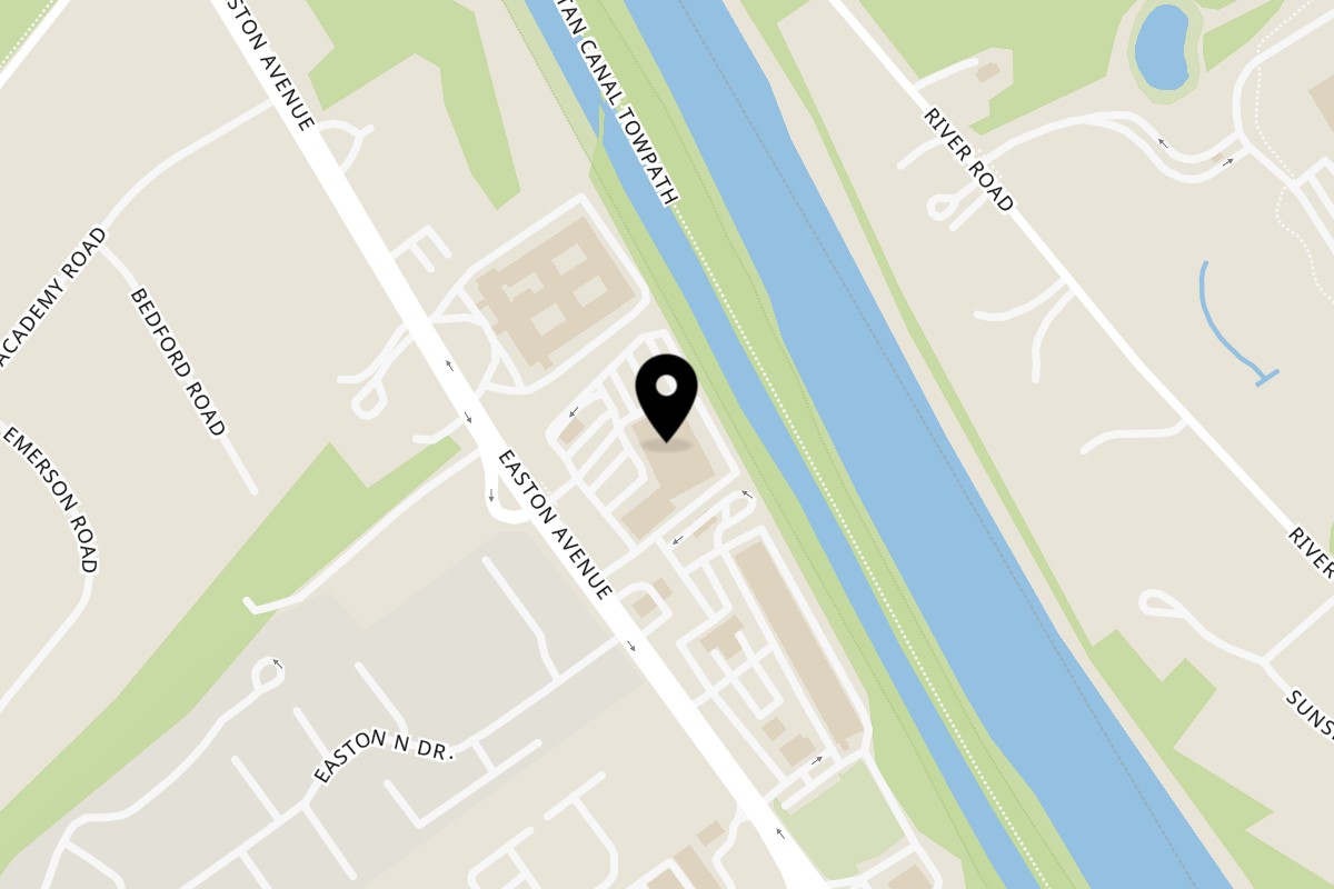 Map showing the location of Sumah Hot Chicken on 1135 Easton Ave # 7 in Somerset